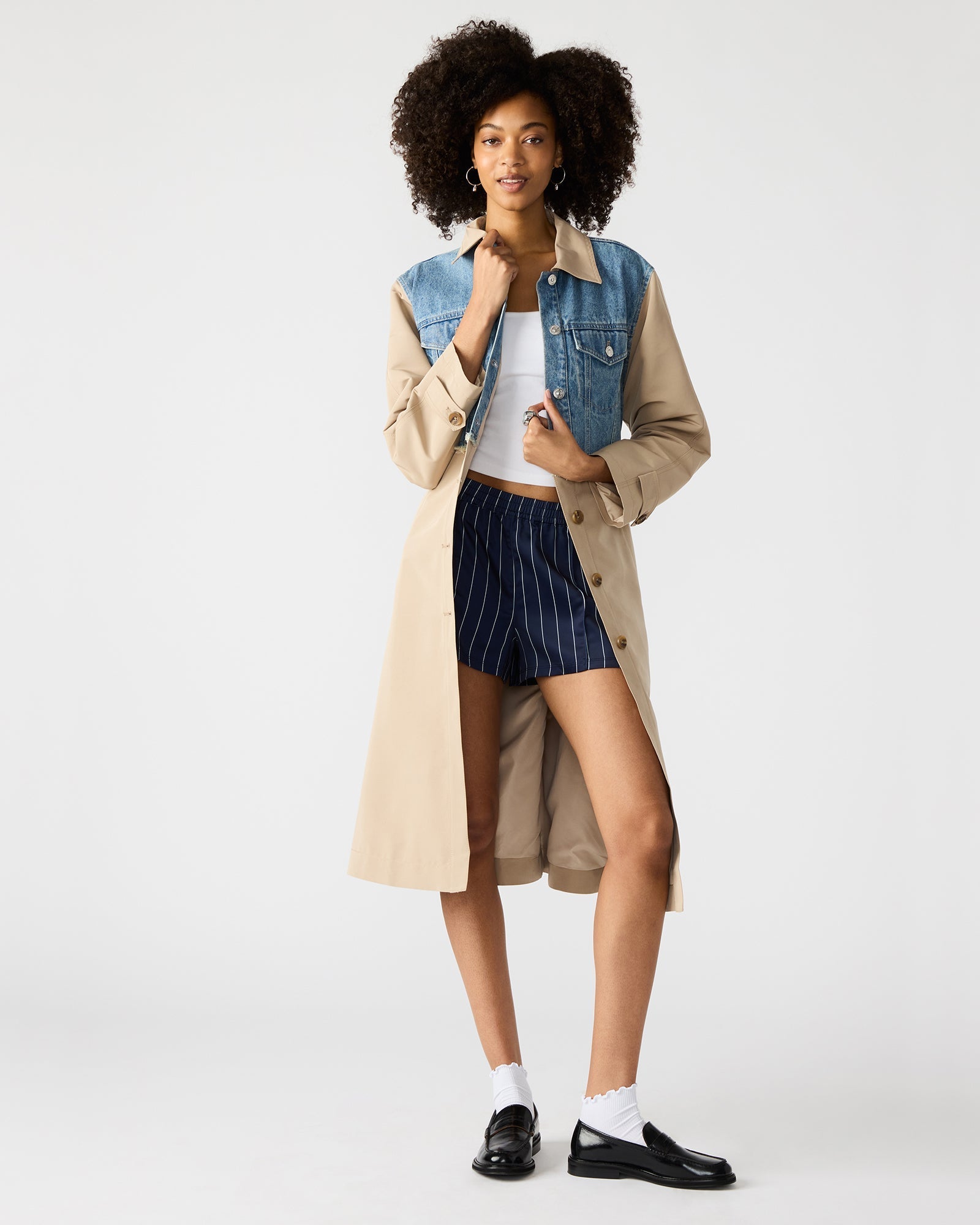 SORAYA COAT DENIM MULTI